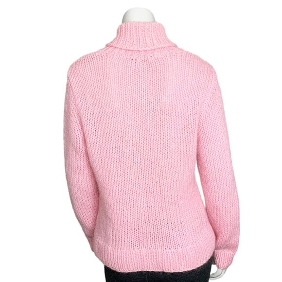 RALPH LAUREN Hand Knit Shawl Collar Fisherman Sweater - Picture 4 of 8